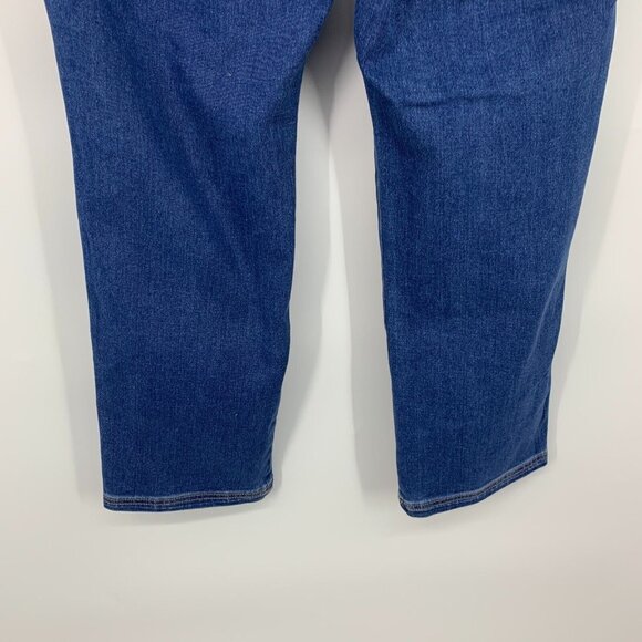 Knox Rose Jeans High Rise Straight Leg Elastic Waist Denim NWT - Picture 9 of 12